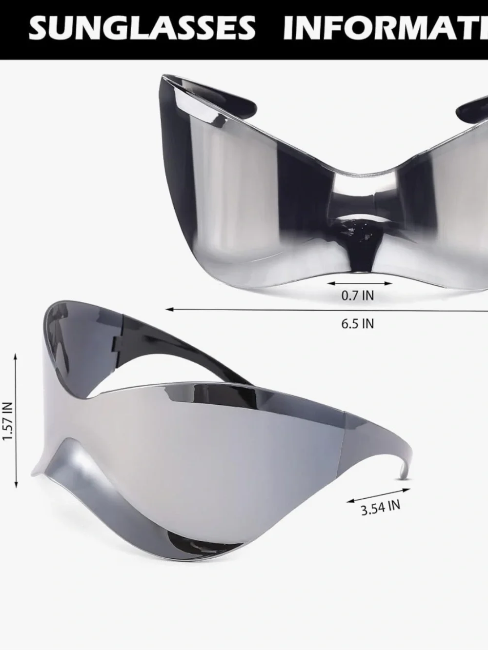 Oversized Futuristic Sunglasses